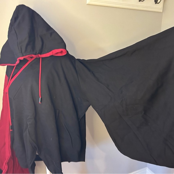 Iro-Iro black and red kimono-sleeve sweatshirt - Picture 4 of 6